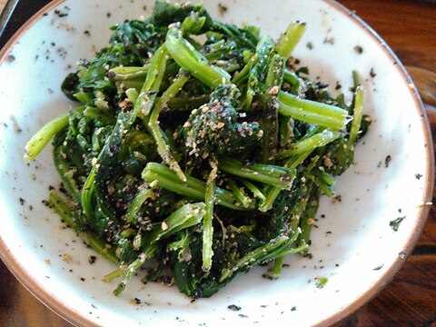 きな粉と黒胡麻のさっぱり風味ほうれん草和え